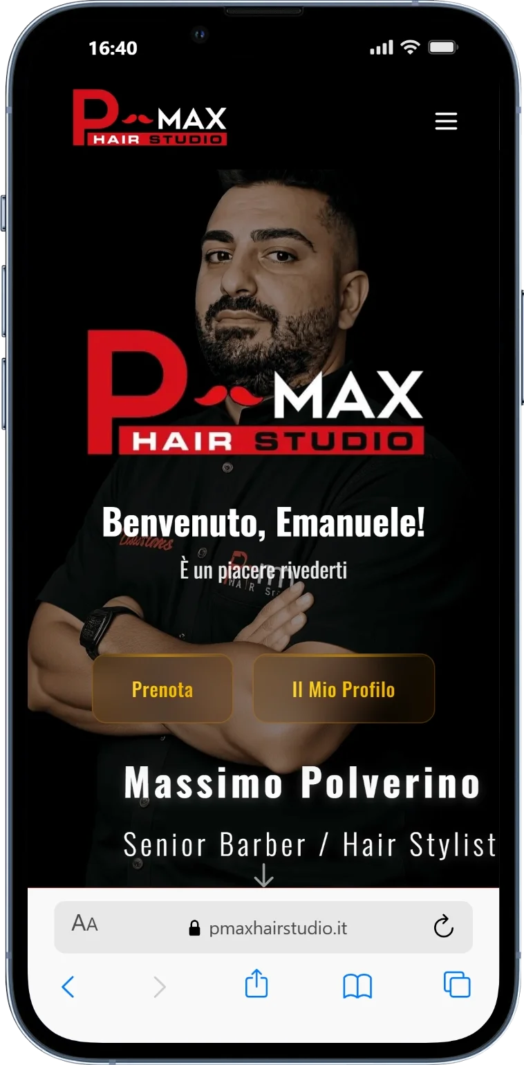 Gestionale Web per Barber Shop – P-Max Hair Studio — screenshot 6