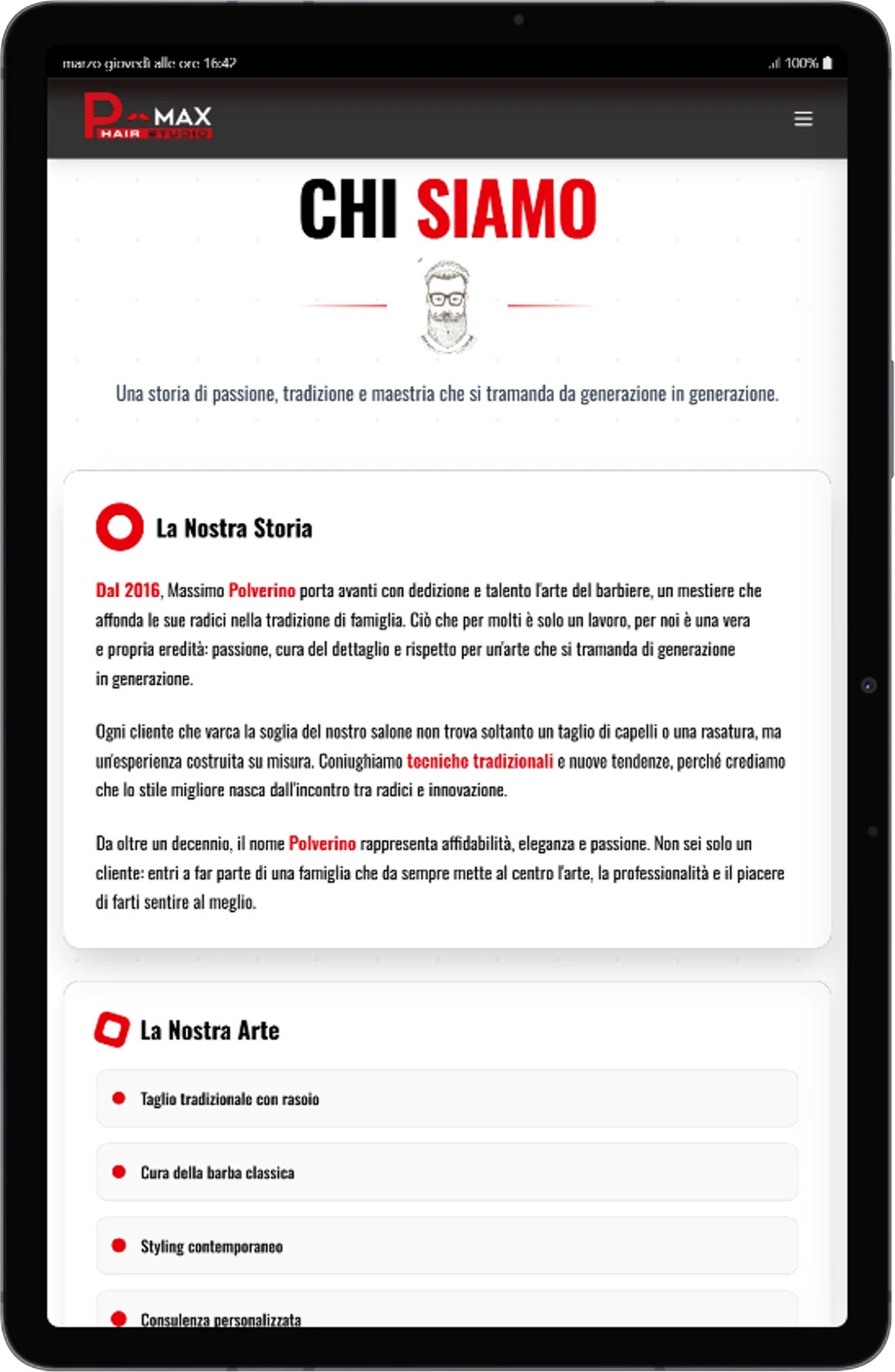 Gestionale Web per Barber Shop – P-Max Hair Studio — screenshot 7